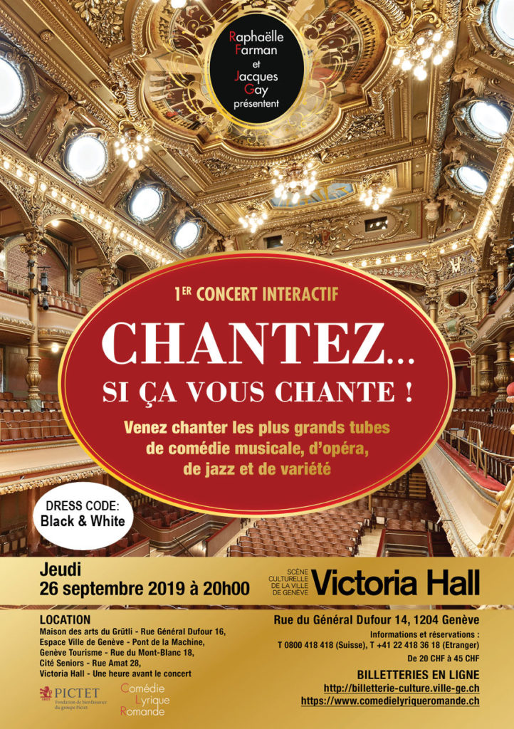  Victoria Hall - Rue du Gnral-Dufour 14, 1204 Genve, Jeudi 26 septembre 2019