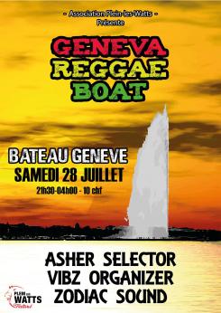 affiche Geneva Reggae Boat