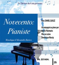 affiche Festival Antibrouillard: Novecento: pianiste