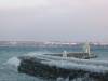 Bout du port de Versoix, vue vers Anires